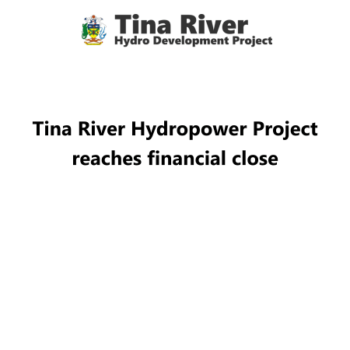 Tina River Hydropower Project reaches financial close