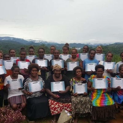 Certificate of Appriciation -Mbahomea women training on financial literacy at Tina village.